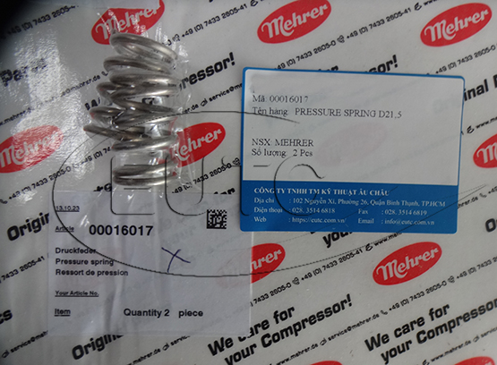 PRESSURE SPRING D21,5