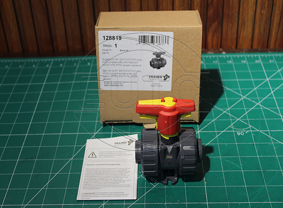 Ball Valve M1 2W DN10 PVC grey