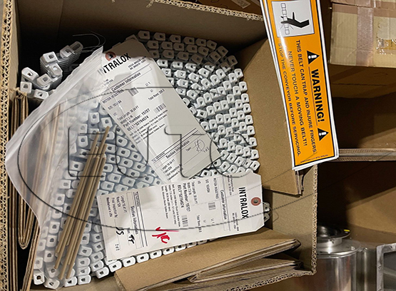 Intralox S2400 Acetal White Radius Flush Grid Conveyor Belt 7.5