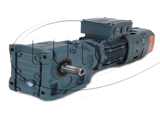 Helical-bevel gearmotor
