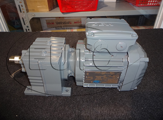 Helical gearmotor