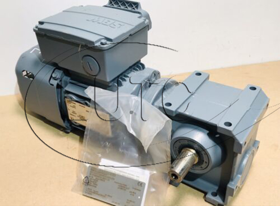 Helical-worm gearmotor
