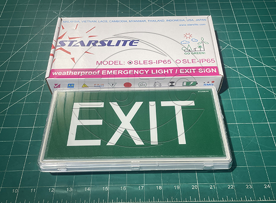 Đèn chỉ dẫn thoát nạn chống thấm, chữ Exit 1 mặt, SLES-IP65