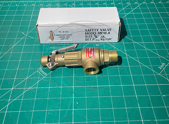 Van an toàn bằng đồng có tay, Model TL, nối ren SIZE: 3/4